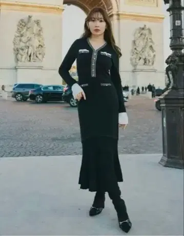 새상품 Her lip to Isaline 롱 니트 드레스