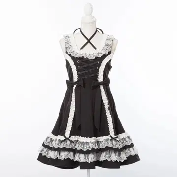 유메텐보 밀피유 프릴 오버롤 스커트 middle