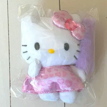 [대특가] 산리오 키티 갸루 핑크 레오파드 무늬 꼬리 달린 마스코트