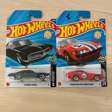 핫휠 페라리 365 GTB4 뷰익 리비에라 2대 세트