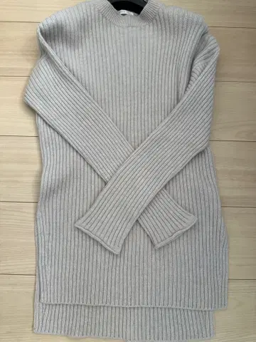 GALERIE VIE 울 캐시미어 20% 리브 니트