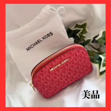 파우치 여성용 메이크업 파우치 소품함 메이크업 파우치 마이클코어스 빨간색