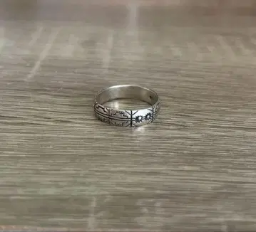 실버925 조각 문양 에스닉 인디언 반지