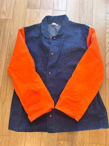 데님 자켓 M 사이즈 오렌지
