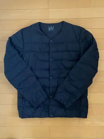 무인양품 노카라 다운 자켓 블랙 남성용 L 이너 다운 착용 횟수 적음