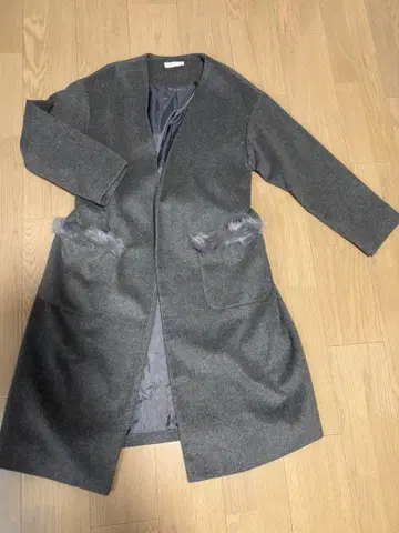 OFUON 롱 코트 그레이