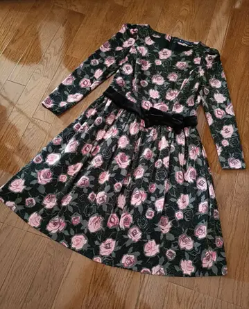 msgracy 장미 패턴 원피스 38 새상품급