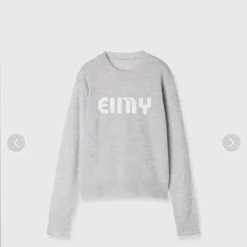 eimy istoire 로고 니트 그레이