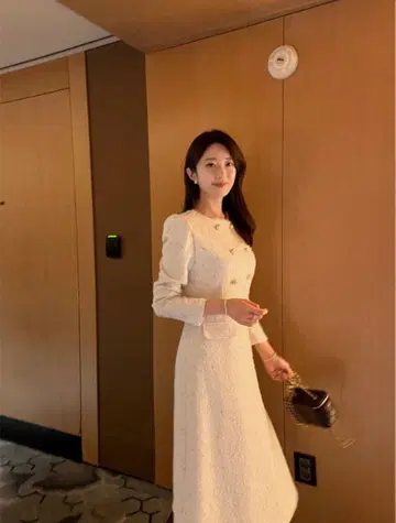 화이트 트위드 셋업