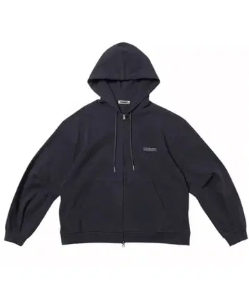 NKNIT logo embroidery ZIP hoodie
