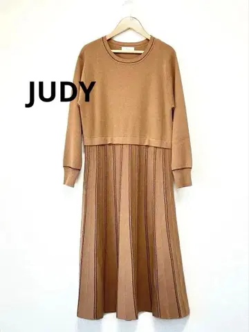 새상품 53,900엔 JUDY 주디/카탈로그 게재 니트 원피스