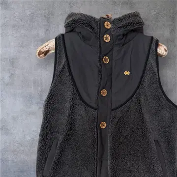 Gohemp 후드 부착 보아 베스트 블랙 xs 고헴프