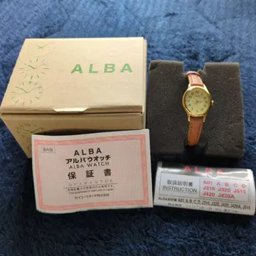 ALBA 손목시계 (쿼츠) 골드/브라운