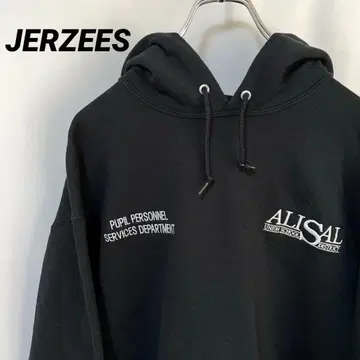 N-6146 JERZEES 미국 빈티지 의류 칼리지 후드 맨투맨 자수 L