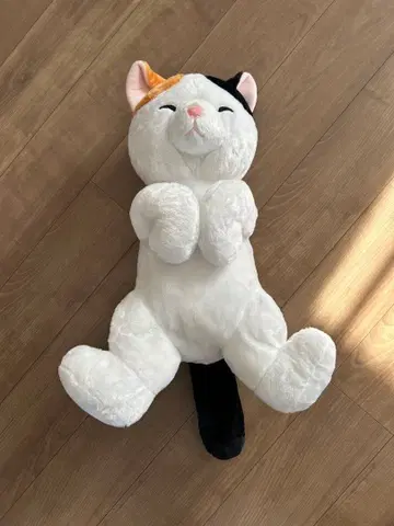 배꼽 하늘 고양이 봉제 인형 오카카 고양이 봉제 인형