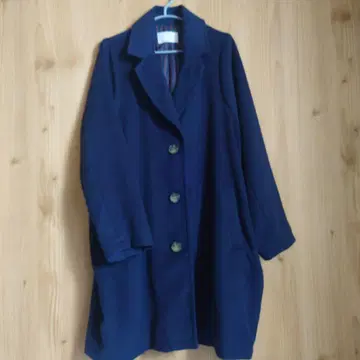 시착만 한 상품 n'OrLABEL 네이비 롱 코트