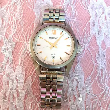 작동 빈티지 SEIKO 남성용 손목시계 7N42-OFPO MD55