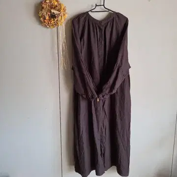 사만사 모스모스 린넨 전후 착용 원피스