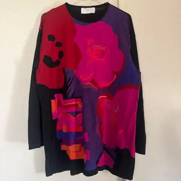 ICEBERG 플라워 프린트 긴팔 니트