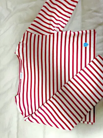 ORCIVAL 빨흰 스트라이프 긴팔 T셔츠