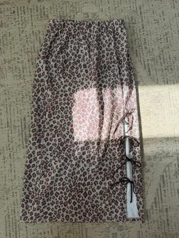 LILY BROWN / 릴리 브라운 레오파드 무늬 롱 스커트 s