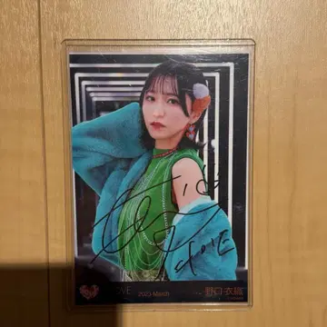 노구치 이오리 친필 사인 브로마이드 Junkies