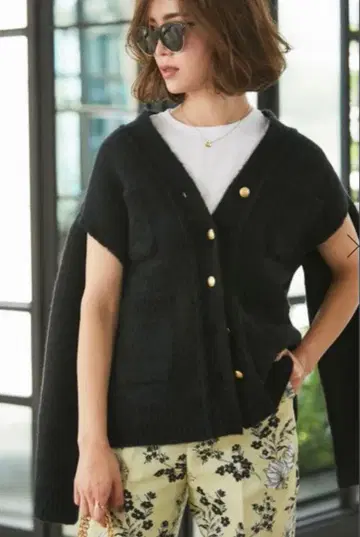 새상품급 21년 seventen 멜톤 울 가디건 S