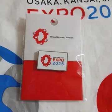 EXPO2025 핀 배지 로고 마크 가로 조합 오사카 만국 박람회 미개봉