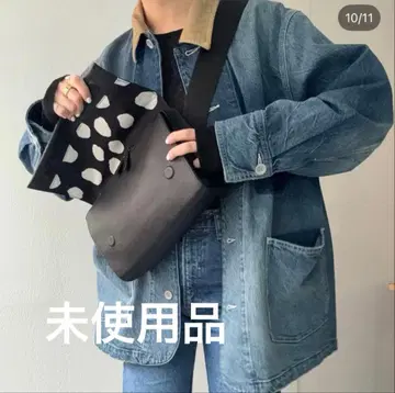 미사용 ear PAPILLONNER 패턴 와이드 테이프 숄더백