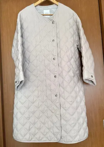 LEPSIM 퀼팅 롱 코트