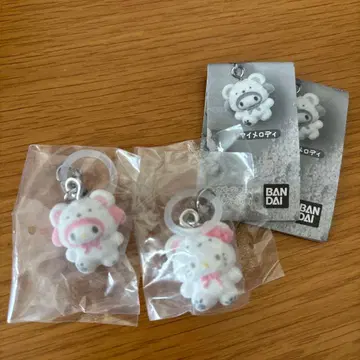 산리오 포근포근 스노우 메지루시 액세서리 마이멜로디 키티