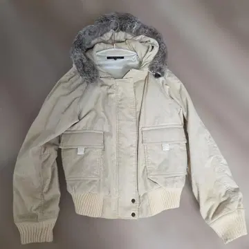 theory 베이지 퍼 자켓 사이즈 2