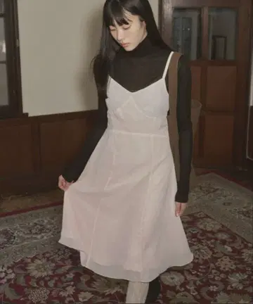 GIUNON 쉬폰 스위칭 미디 드레스 원피스