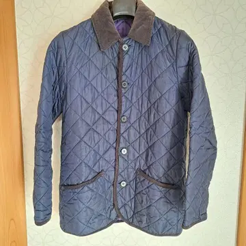 트래디셔널 웨더웨어 퀼팅 자켓 네이비 38 L 상당