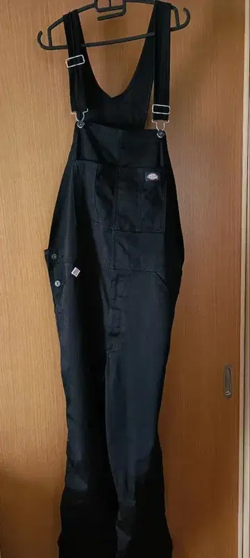 [ 몇 회 사용 ] Dickies 살로펫 오버롤 블랙 작업복