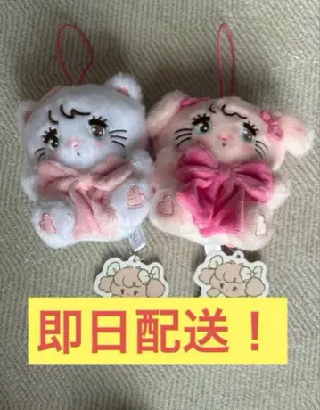 mikko 캐릭터 안아주는 리본 봉제 인형 마스코트 세트