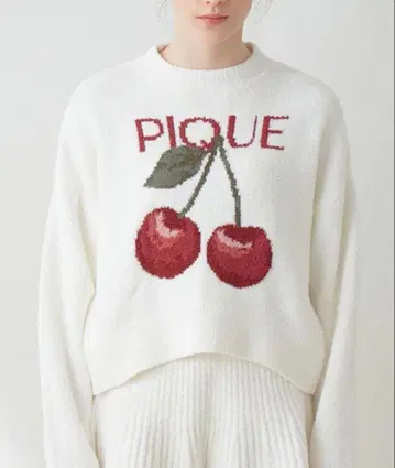 체리 자카드 풀오버