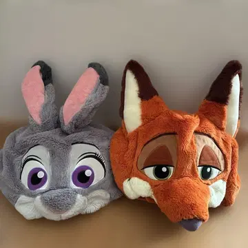 주토피아 주디 닉 팬캡 모자 세트 디즈니