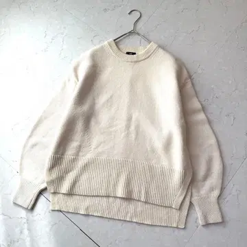 PLST 엑스트라 파인 메리노울 미들 게이지 크루넥 스웨터 M