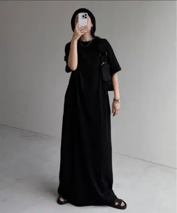 wee9s 스웨티 원피스 (깔끔한 타입) 블랙