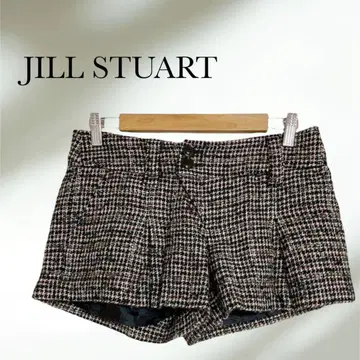 [질스튜어트] 숏 팬츠 [F/2] 블랙 계열 트위드 일본제