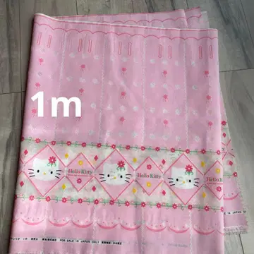 헬로키티 레트로 카페 커튼 2000년제 레어 단종 1m