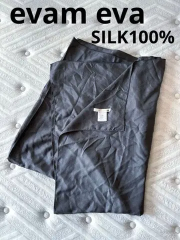 새상품급! 대형 evam eva 실크 100% 스톨 숄 요건 레일