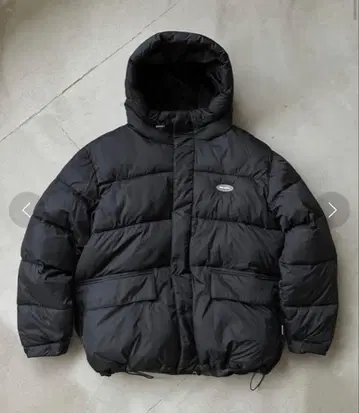 Perushu 볼륨 후드 퍼프 자켓 L