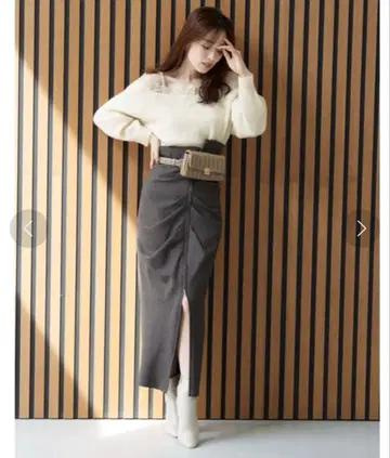 SNIDEL 슬릿 타이 트 스커트