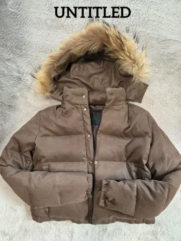 UNTITLED 브라운 다운 자켓