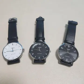 CASIO 쿼츠 남성용 손목시계 해외 모델 3개 세트