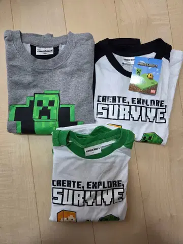 마인크래프트 150cm 3종 세트