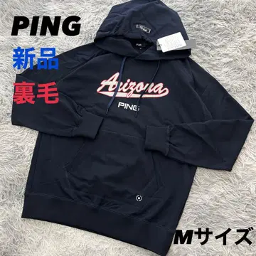 새상품 PING 핑 후드티 후디 풀오버 네이비 쭈리 M 사이즈