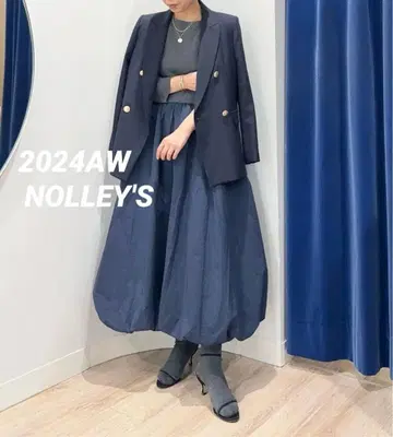 2024AW 노리즈 타프타 벌룬 스커트 2WAY 니트 원피스